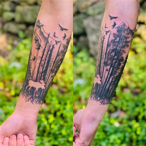 nature arm tattoos